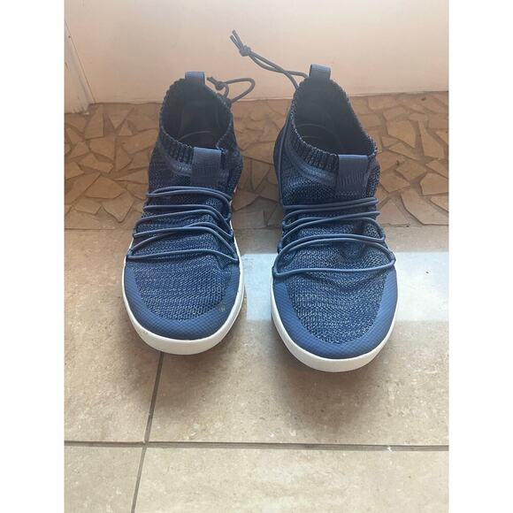 Fitflop Blue Comfort Sneaker Shoe Women 6.5 Travel Slip On Airport Walking Trip - Picture 1 of 9
